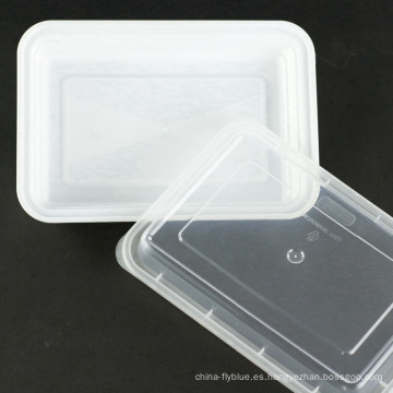Envase de preparación plástica superior de la comida 28oz envase microondas y caja fuerte del almuerzo del bento del lavaplatos